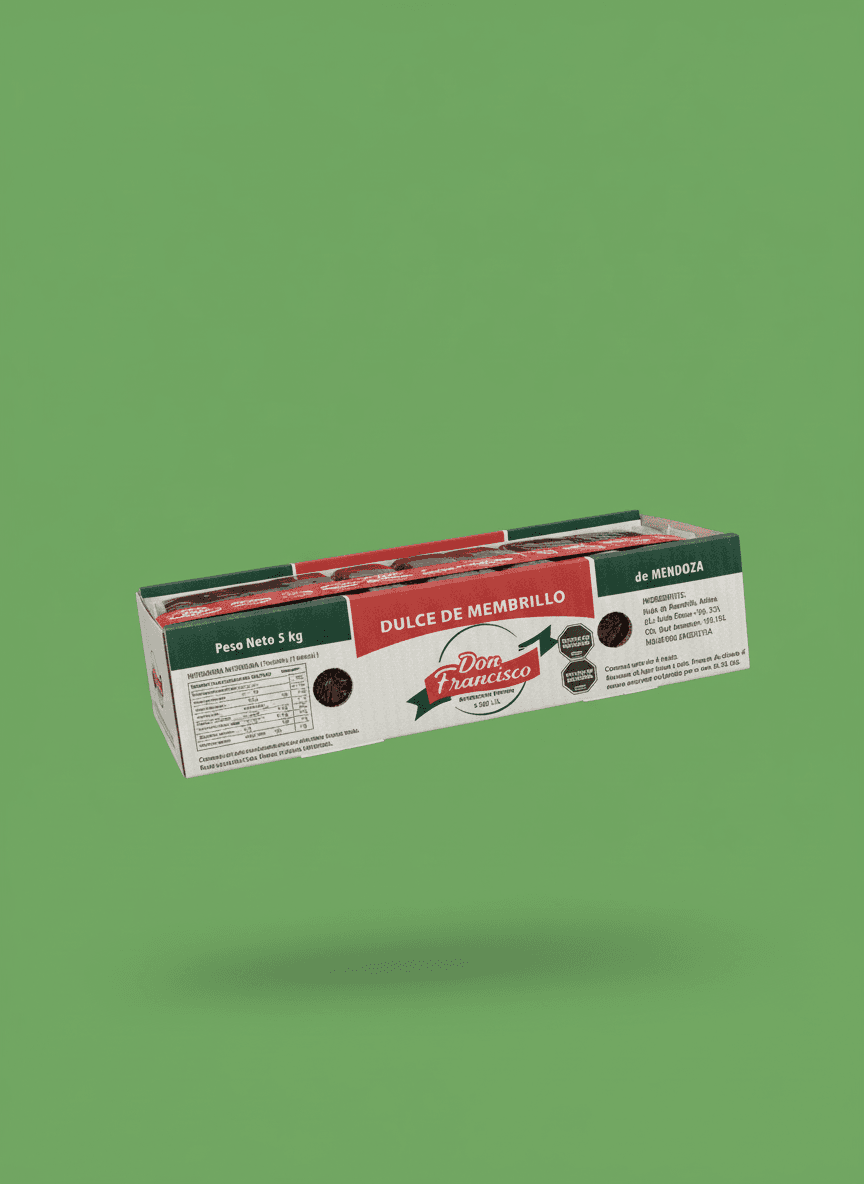 CAJA CARTON DULCE DE MEMBRILLO ROJO X 5KG